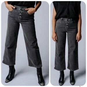 Levi's Jeans Women’s 30 Charcoal Mile High Cropped Wide Leg LIKE NEW!